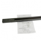 Шинопровод CAB1007 для трековых светильников, черный 3м (в наборе токоввод, заглушка, крепление)