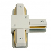 Коннектор Feron LD1019 Т-образный для шинопровода, белый, для CAB1007