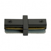 Коннектор Feron LD1020 прямой для шинопровода, черный, для CAB1007