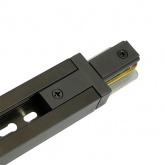 Коннектор Feron LD1020 прямой для шинопровода, черный, для CAB1007