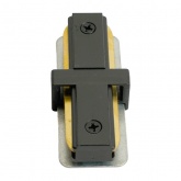 Коннектор Feron LD1020 прямой для шинопровода, черный, для CAB1007