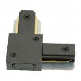 Коннектор Feron LD1021 угловой для шинопровода, черный, для CAB1007