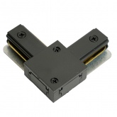 Коннектор Feron LD1021 угловой для шинопровода, черный, для CAB1007