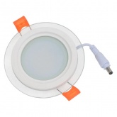 Светильник светодиодный ИЭК LED ДВО 1620 6Вт 4000К 480Lm IP20 со стеклом круг d75/D96x37mm