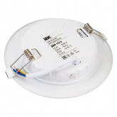 Светильник светодиодный ИЭК LED ДВО 1621 12Вт 4000К 1020Lm IP20 со стеклом круг d125/D160x37mm