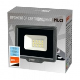 Прожектор светодиодный JazzWay PFL-C3 10W 6500K 1000Lm IP65 серый алюминий