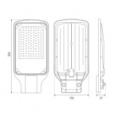 Консольный светодиодный светильник ЭРА SPP-504-0-50K-070 70W 5000K 7000Lm IP65 КСС Д DOB SMD 48мм
