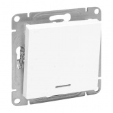Механизм выключателя 1-клавишного EKF с подсветкой 10А Эпика белый