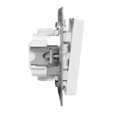 Механизм выключателя 2-клавишного EKF 10А Эпика белый