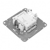 Механизм выключателя 2-клавишного EKF 10А Эпика белый