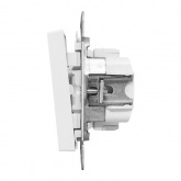 Механизм переключателя 1-клавишного EKF 10А Эпика белый