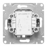 Механизм переключателя 1-клавишного EKF 10А Эпика белый