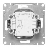 Механизм переключателя 1-клавишного EKF перекрестного 10А Эпика белый