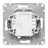 Механизм 2-клавишного кнопочного выключателя EKF для жалюзи Эпика белый