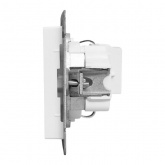 Механизм розетки EKF 2P+E 16А Эпика белый