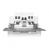 Механизм розетки EKF 2P+E 16А Эпика белый