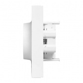 Двойная розетка EKF 2х2P+E 16А с рамкой Эпика белый