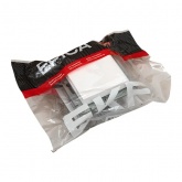 Механизм розетки EKF 2P+E 16А с защитными шторками с крышкой IP44 Эпика белый