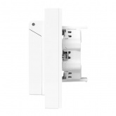 Двойная розетка EKF 2х2P+E 16А с защитными шторками с крышкой с рамкой IP44 Эпика белый