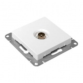 Механизм розетки EKF простой TV 5-862МГц Эпика белый