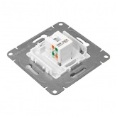 Механизм компьютерной розетки EKF RJ45 кат.5 Эпика белый
