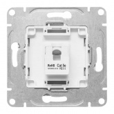 Механизм компьютерной розетки EKF RJ45 кат.5 Эпика белый
