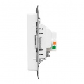 Механизм розетки EKF TV+RJ45 (cat5) Эпика белый