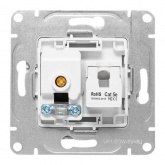 Механизм розетки EKF TV+RJ45 (cat5) Эпика белый