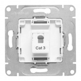Механизм телефонной розетки EKF RJ11 Эпика белый