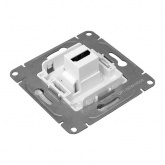 Механизм розетки EKF HDMI Эпика белый