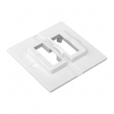 Пластина EKF переходная для 1 или 2х клавишного выключателя IP44 Эпика белый