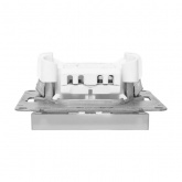 Механизм выключателя 1-клавишного EKF 10А Эпика алюминий