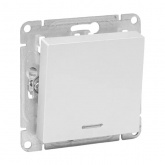 Механизм выключателя 1-клавишного EKF с подсветкой 10А Эпика алюминий