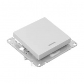 Механизм выключателя 1-клавишного EKF с подсветкой 10А Эпика алюминий