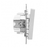 Механизм выключателя 3-клавишного EKF 10А Эпика алюминий