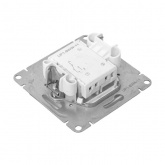 Механизм переключателя 1-клавишного EKF 10А Эпика алюминий