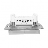 Механизм переключателя 2-клавишного EKF 10А Эпика алюминий