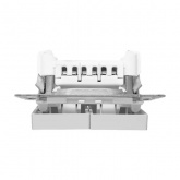 Механизм переключателя 2-клавишного EKF 10А Эпика алюминий