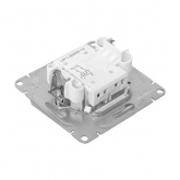 Механизм переключателя 1-клавишного EKF перекрестного 10А Эпика алюминий