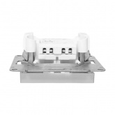 Механизм переключателя 1-клавишного EKF перекрестного 10А Эпика алюминий