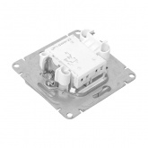 Механизм 2-клавишной кнопки EKF 10А Эпика алюминий