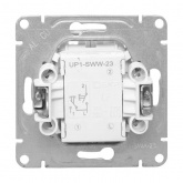 Механизм 2-клавишной кнопки EKF 10А Эпика алюминий