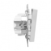 Механизм 2-клавишного кнопочного выключателя EKF для жалюзи Эпика алюминий