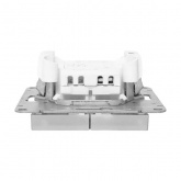 Механизм 2-клавишного кнопочного выключателя EKF для жалюзи Эпика алюминий