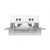 Механизм розетки EKF 2P без заземления 16А Эпика алюминий