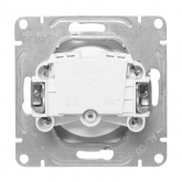 Механизм розетки EKF 2P без заземления 16А с защитными шторками Эпика алюминий