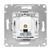 Механизм розетки EKF простой TV 5-862МГц Эпика алюминий