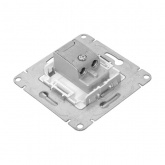 Механизм розетки EKF проходной TV 5-862МГц Эпика алюминий