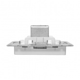 Механизм розетки EKF проходной TV 5-862МГц Эпика алюминий