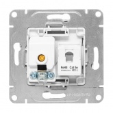 Механизм розетки EKF TV+RJ45 (cat5) Эпика алюминий